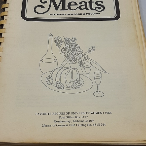 Favorite Recipes of University Women Meats Including Seafood & Poultry 1968 - Picture 2 of 9